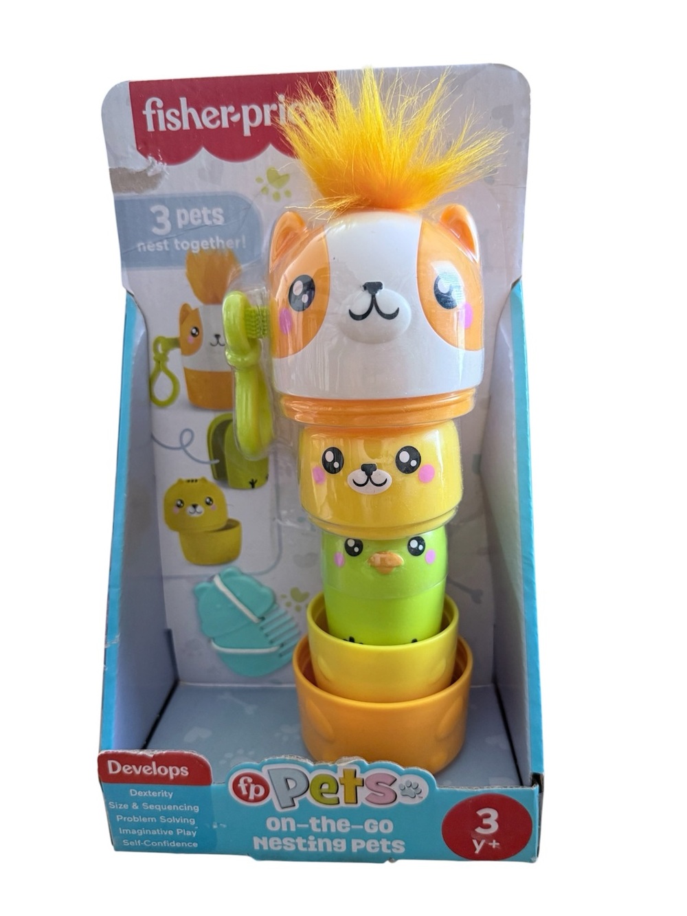 Fisher-Price PETS On-the-go Nesting Pets Stacking Toy, Age 3+